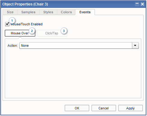 Floor Plan Software - Object Properties Dialog Box / Tab 5