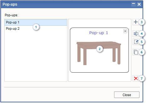 Floor Plan Software - Pop-ups Dialog Box