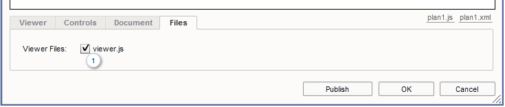 Floor Plan Software - Publish Dialog Box