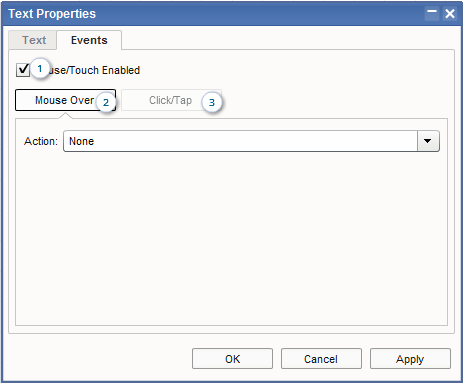 Floor Plan Software - Text Properties Dialog Box / Tab 2