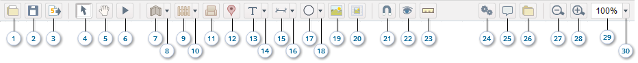 Floor Plan Software - Toolbar