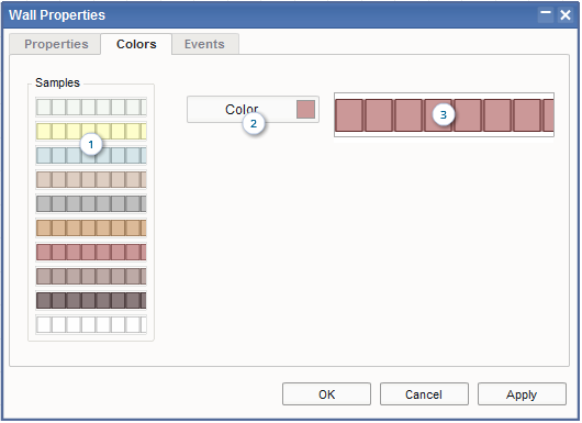 Floor Plan Software - Wall/Fence Properties Dialog Box / Tab 2